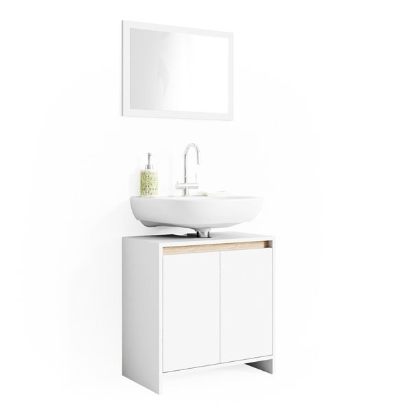 Wade Logan Skeggi Bathroom Storage Furniture Set Wayfair.ie